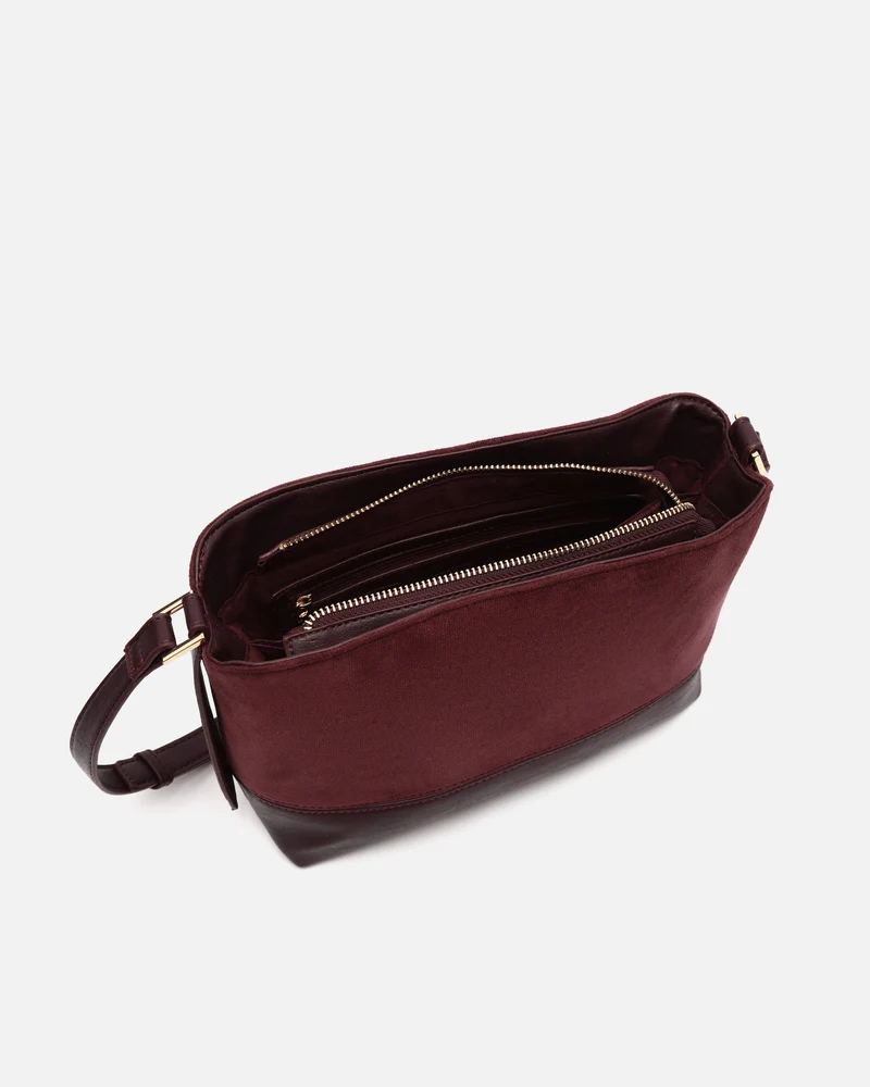 Rich bolso bandolera pequeño efecto ante