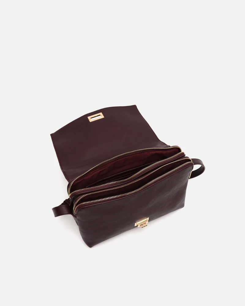 Richa bolso bandolera combinado con solapa efecto ante