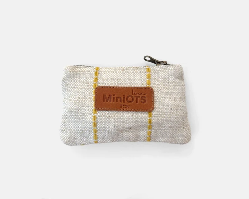 Monedero pequeño MINIOTS rayas amarillas