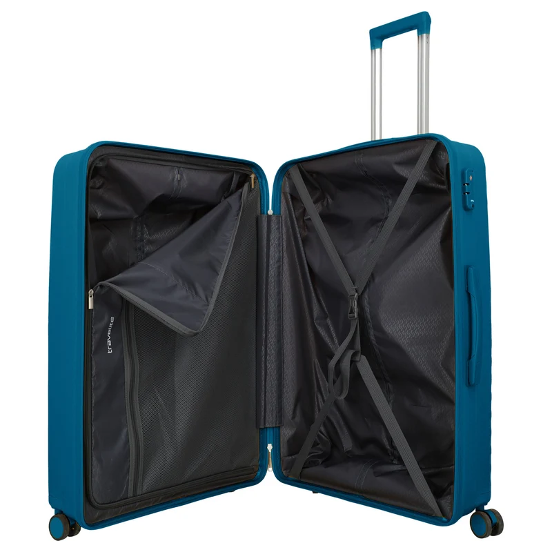 Travelite Pacific - Set de trolley con 4 ruedas 3 piezas (petrol)