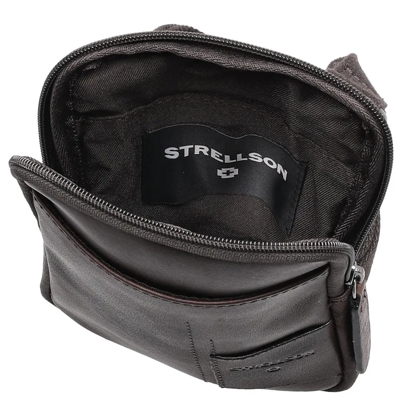 Strellson Hyde Park 1.0 Brian - Bolso bandolera XXS 18 cm (darkbrown)