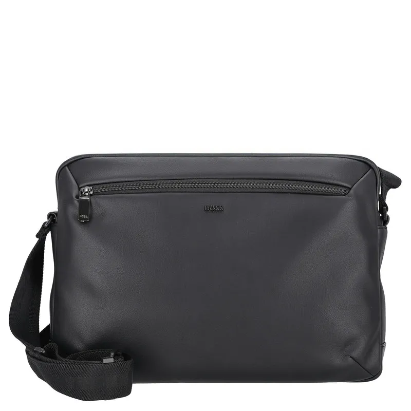 BOSS Men Jace Zip Messenger - Bolso bandolera 38 cm (black)