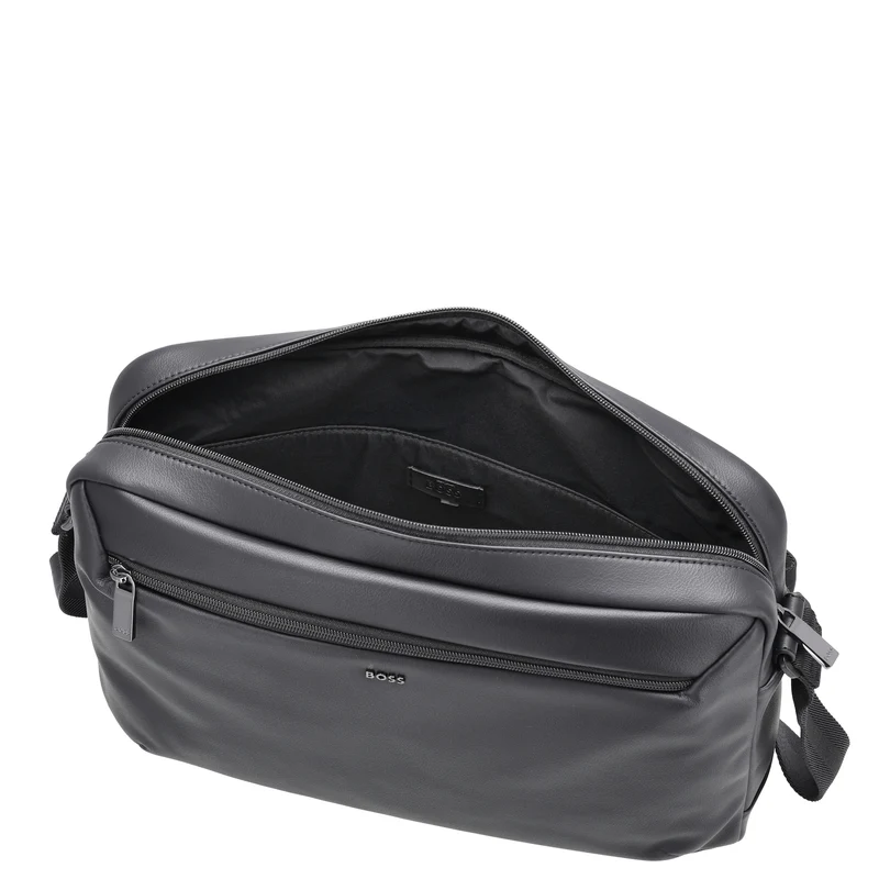 BOSS Men Jace Zip Messenger - Bolso bandolera 38 cm (black)