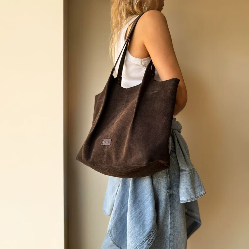 Shopper Zoe de serraje CUIROTS