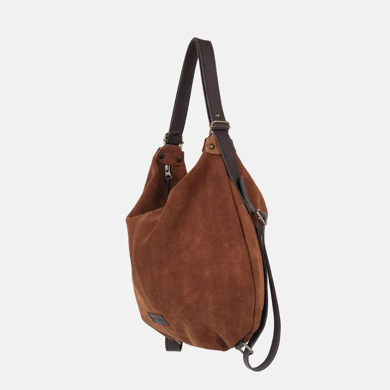 Bolso mochila Zoe de serraje CUIROTS