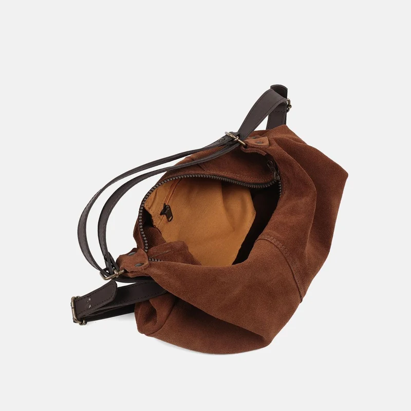 Bolso mochila Zoe de serraje CUIROTS