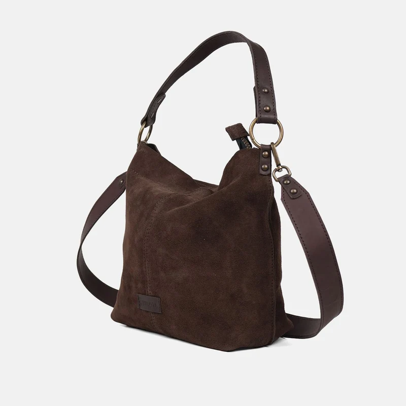 Bolso de hombro y bandolera Zoe de serraje CUIROTS