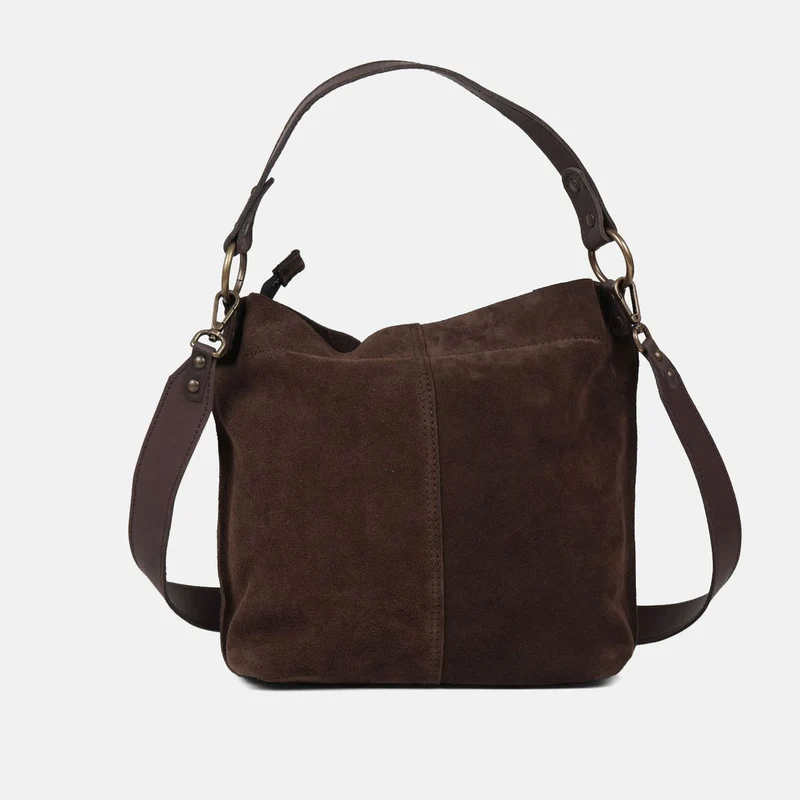 Bolso de hombro y bandolera Zoe de serraje CUIROTS