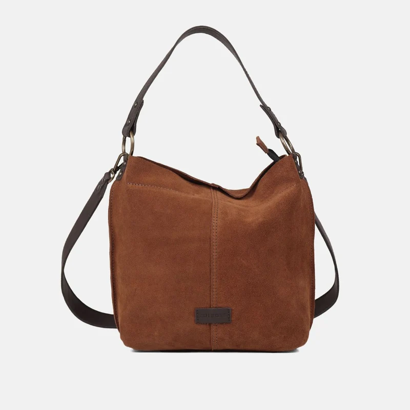 Bolso de hombro y bandolera Zoe de serraje CUIROTS