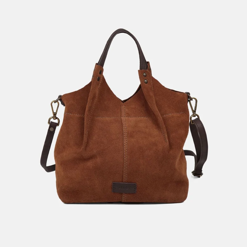 Bolso de mano y bandolera Zoe de serraje CUIROTS