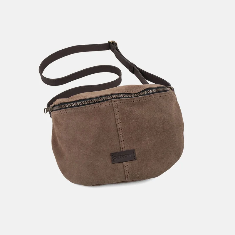 Bandolera riñonera Zoe de serraje CUIROTS