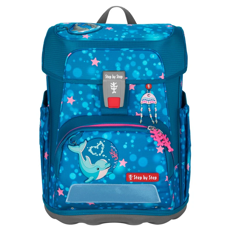 Step by Step Cloud - Set de mochila escolar 5 pzas. (Dolphin Azura)