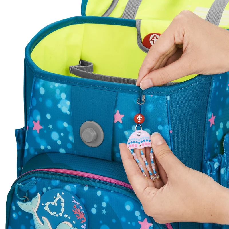 Step by Step Cloud - Set de mochila escolar 5 pzas. (Dolphin Azura)