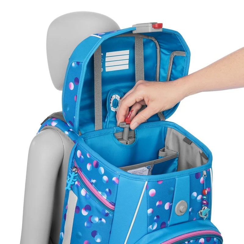 Step by Step Space - Set de mochila escolar 5 piezas (Dolphin Finja)