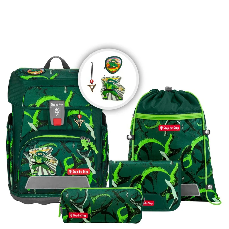 Step by Step Cloud - Set de mochila escolar 5 pzas. (Ninja Akiro)