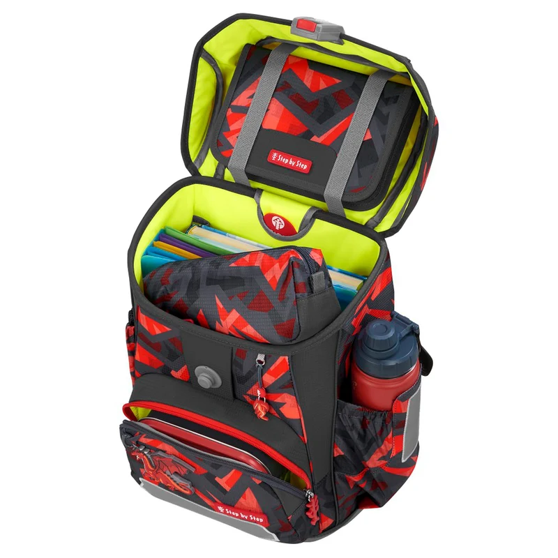Step by Step Cloud - Set de mochila escolar 5 piezas (Dragon Firo)