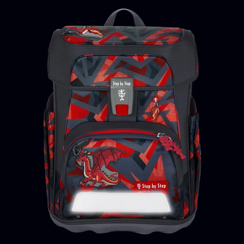 Step by Step Cloud - Set de mochila escolar 5 piezas (Dragon Firo)
