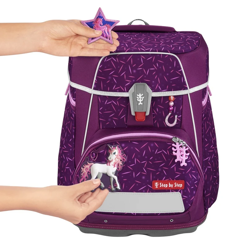 Step by Step Space - Set de mochila escolar 5 piezas (Pretty Unicorn Nuala)