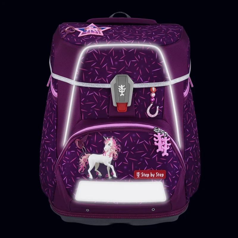 Step by Step Space - Set de mochila escolar 5 piezas (Pretty Unicorn Nuala)