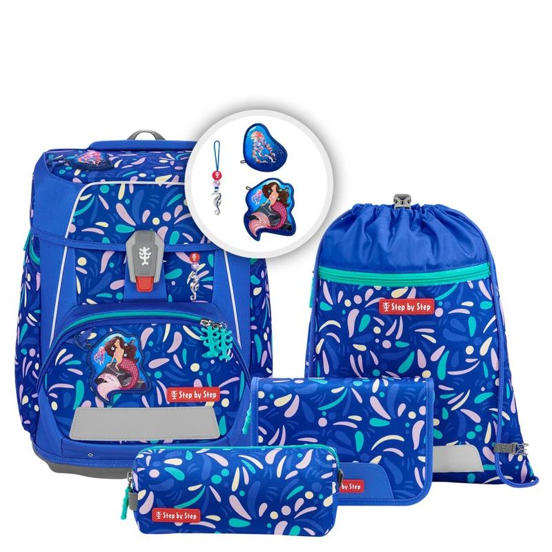Step by Step Space - Set de mochila escolar 5 piezas (Mermaid Elara)