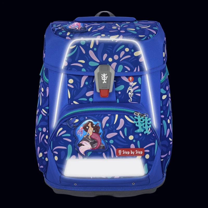Step by Step Space - Set de mochila escolar 5 piezas (Mermaid Elara)
