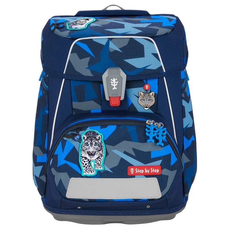 Step by Step Space - Set de mochila escolar 5 piezas (Snow Leopard Arko)