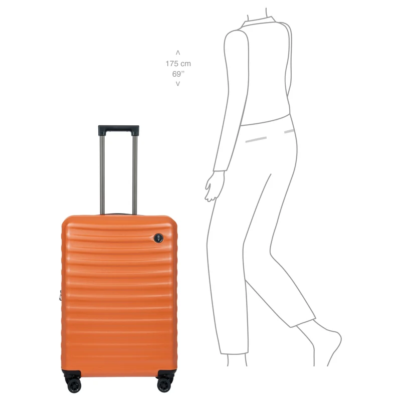 Brics Nausicaa - Trolley de 4 ruedas 69.5 cm expandible (orange)