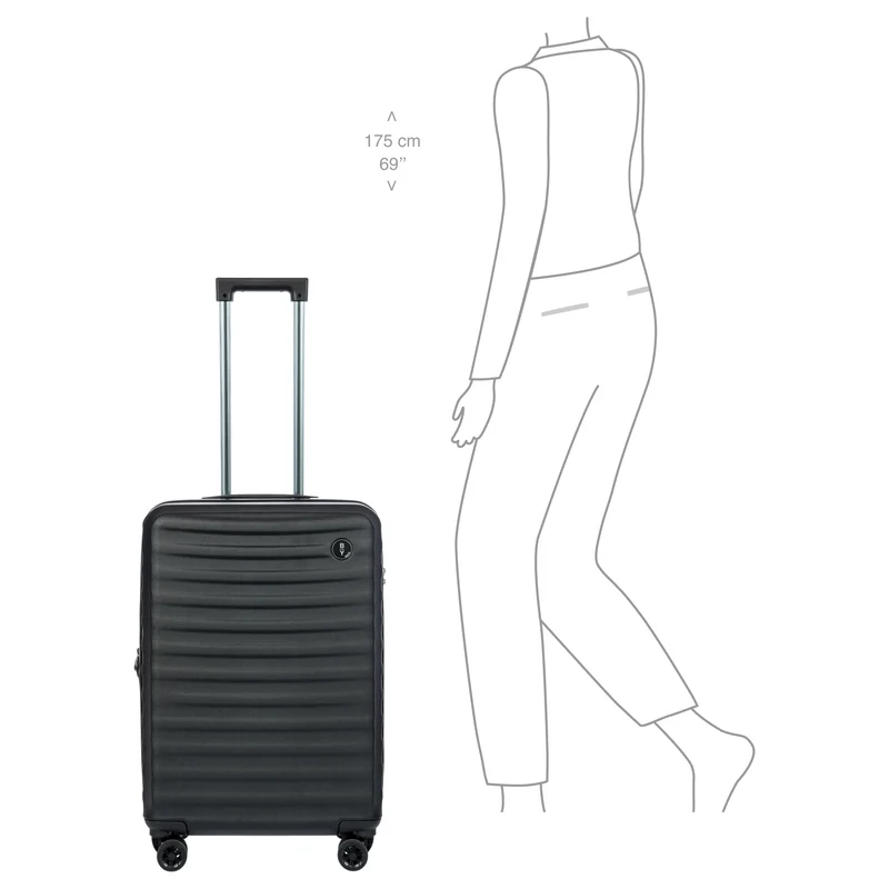 Brics Nausicaa - Trolley 4 ruedas 69.5 cm expandible (black)