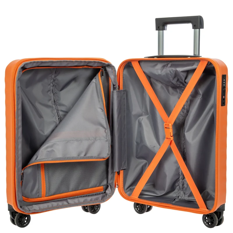 Brics Nausicaa - Trolley de cabina con 4 ruedas 55 cm expandible (orange)