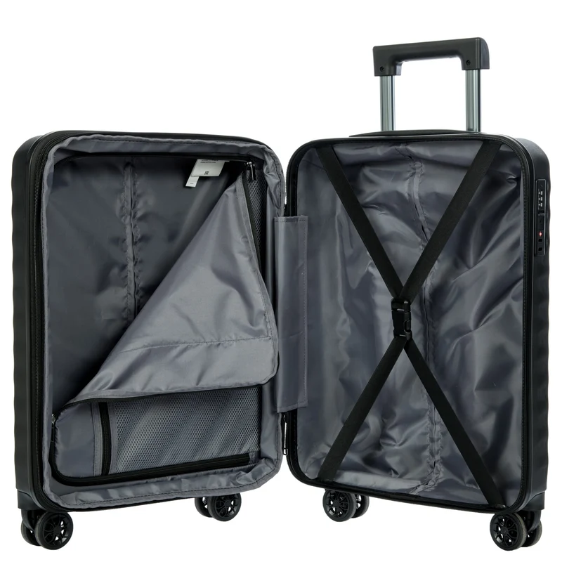 Brics Nausicaa - Trolley de cabina de 4 ruedas 55 cm expandible (black)