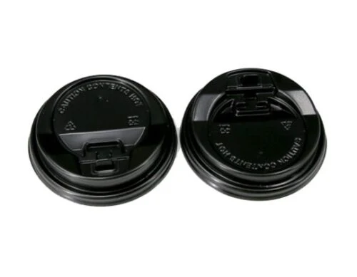 Tapa Reciclada Negra 7,3cm (para vaso de 200ml)