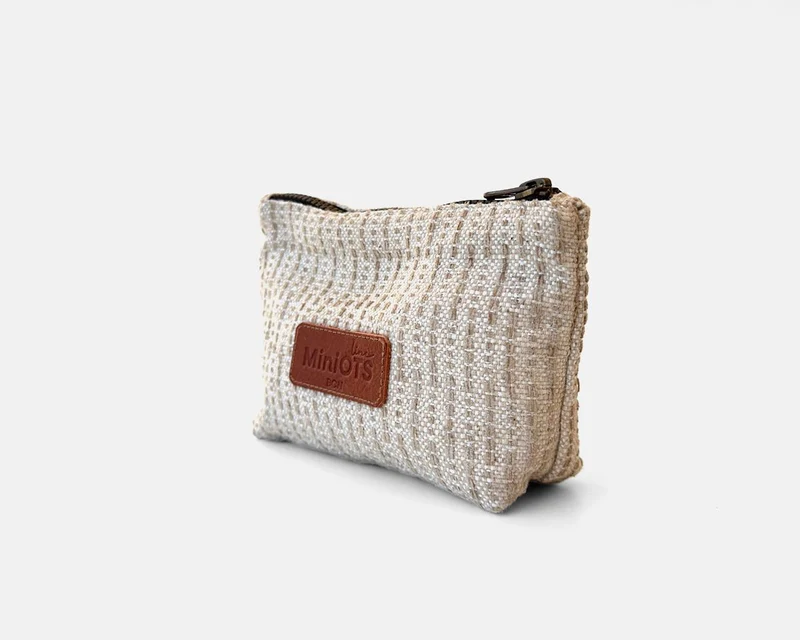 Neceser mediano MINIOTS rayas beige