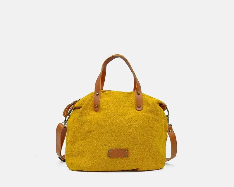 Bolsa de mano CUIROTS de lino reciclado