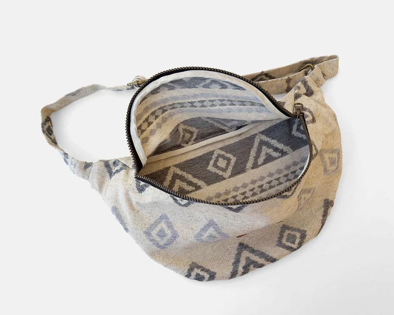 Bolsa bandolera pequeña MINIOTS étnico gris
