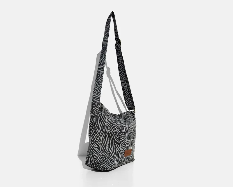 Bolsa bandolera mediana MINIOTS zebra