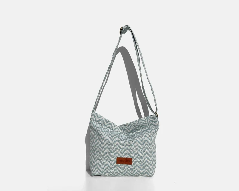 Bolsa bandolera mediana MINIOTS étnico azul