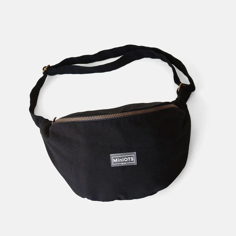 Bandolera riñonera grande MINIOTS MiniCanva con efecto lavado