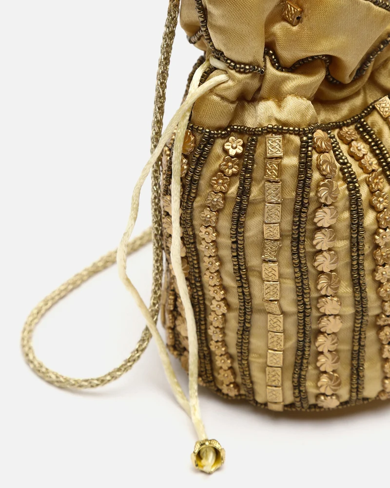Saqui bolso de fiesta con abalorios