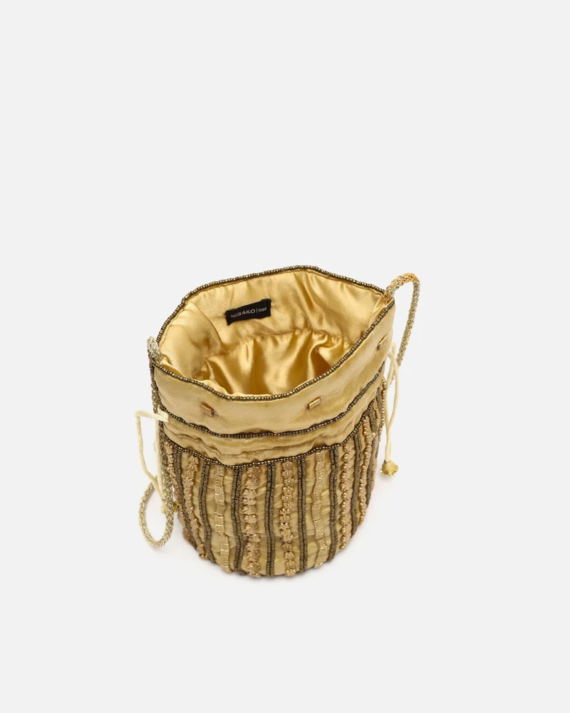 Saqui bolso de fiesta con abalorios