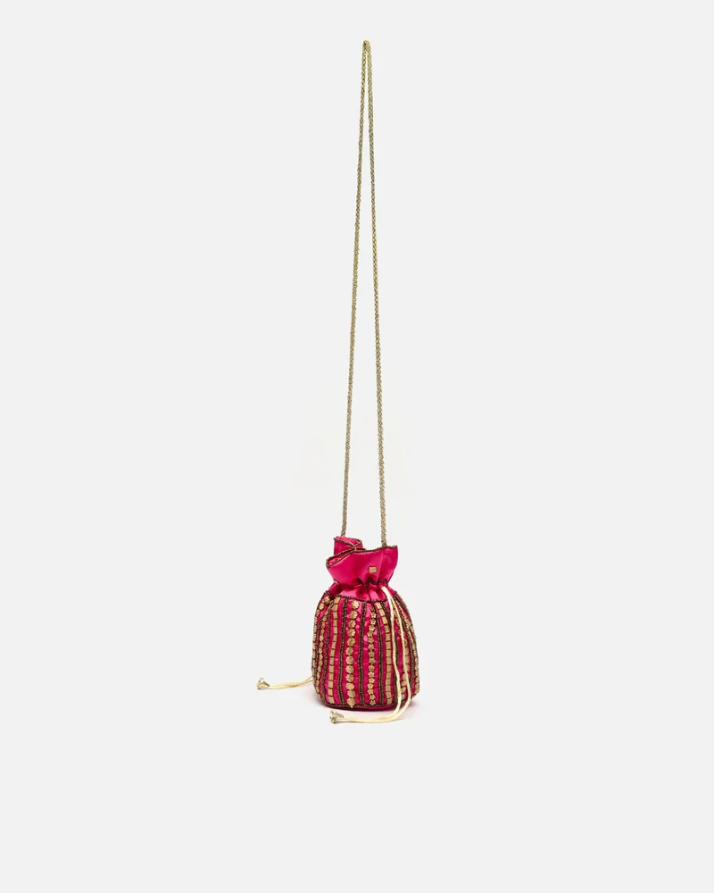 Saqui bolso de fiesta con abalorios