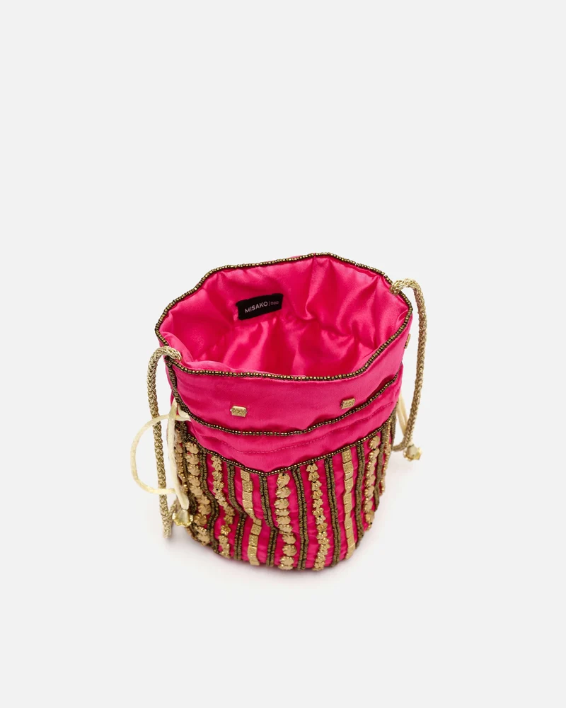 Saqui bolso de fiesta con abalorios