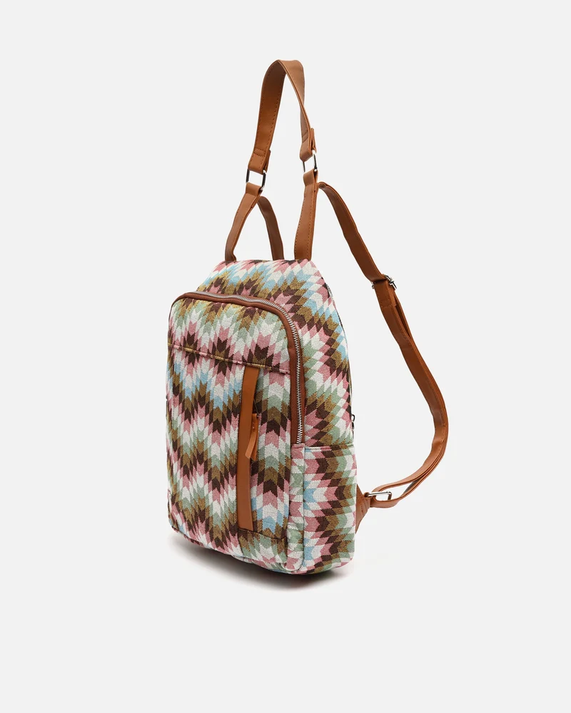 Dila mochila antirrobo estampado jacquard