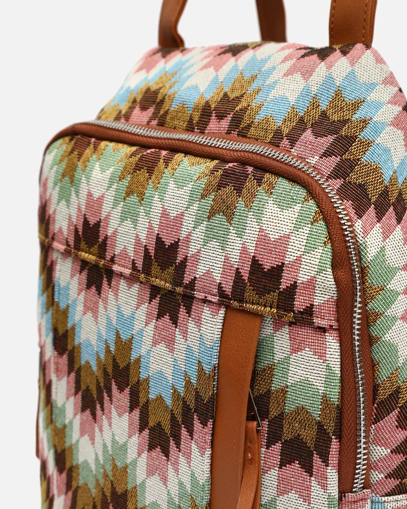 Dila mochila antirrobo estampado jacquard
