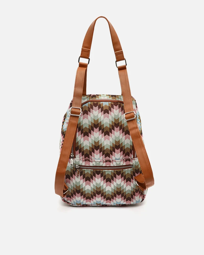 Dila mochila antirrobo estampado jacquard