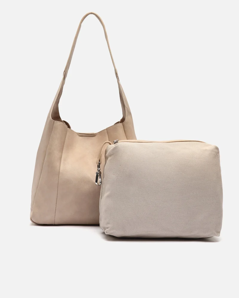 Giselina bolso hobo mediano con neceser interior extraíble ED.