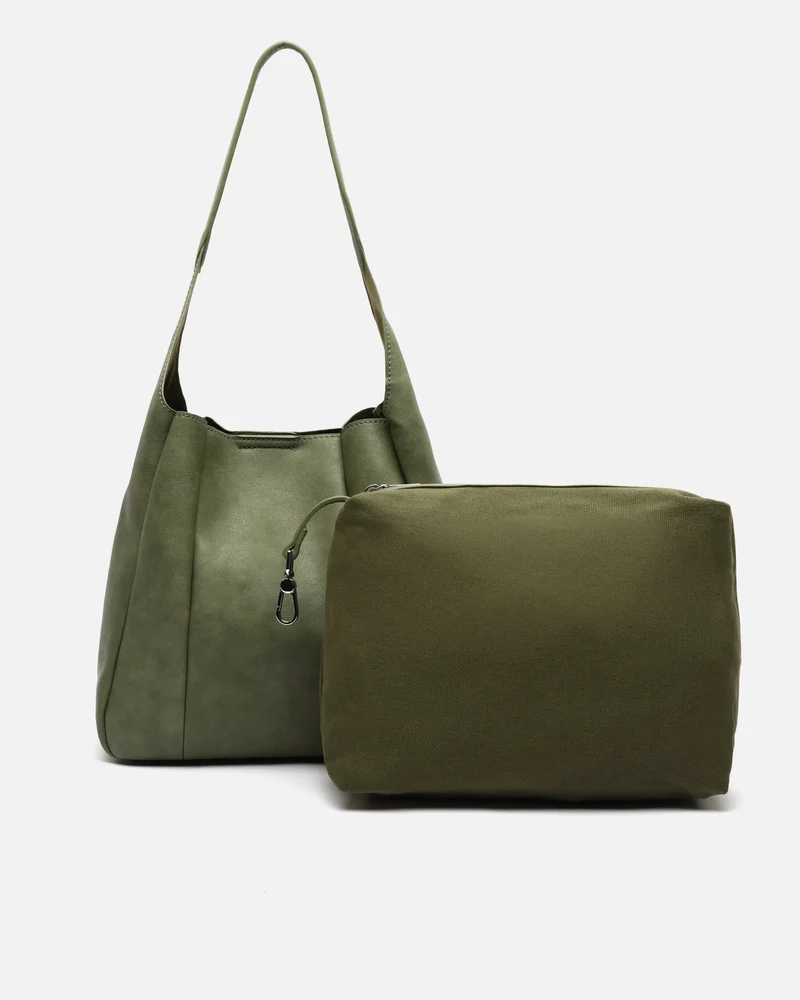 Giselina bolso hobo mediano con neceser interior extraíble ED.