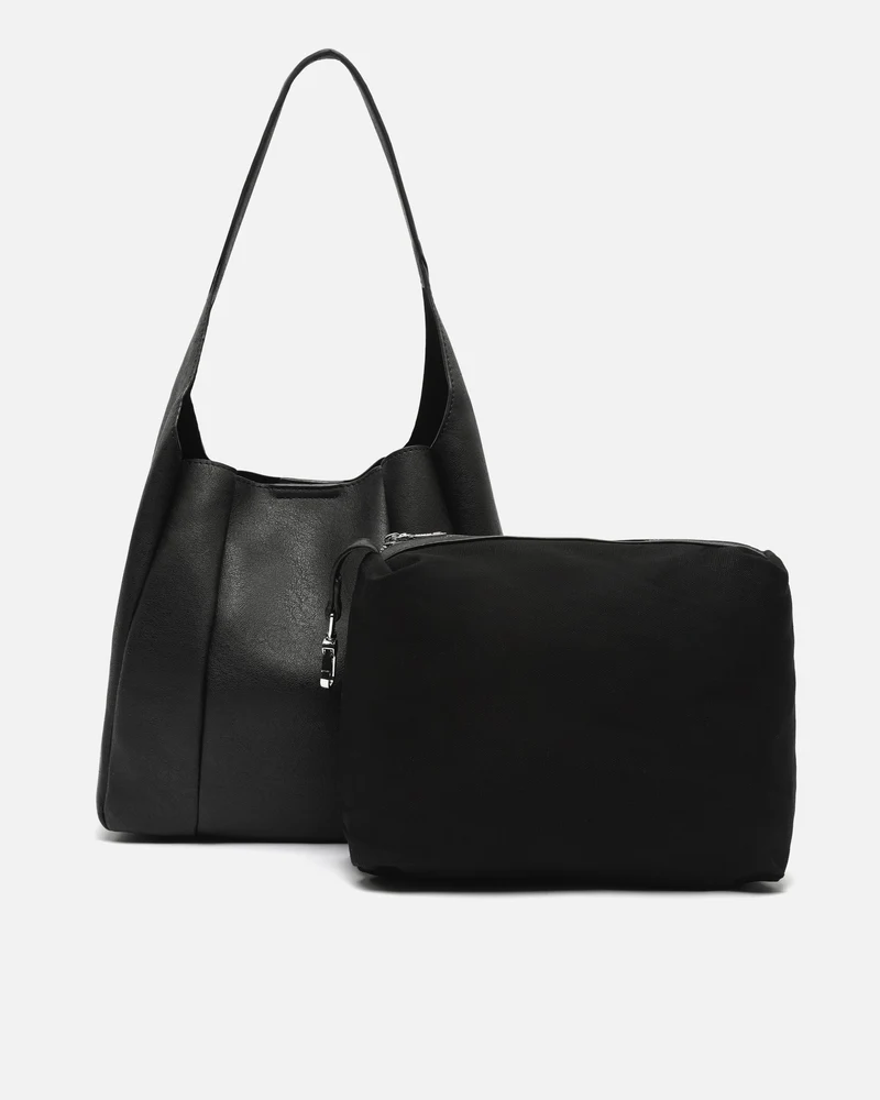 Giselina bolso hobo mediano con neceser interior extraíble ED.