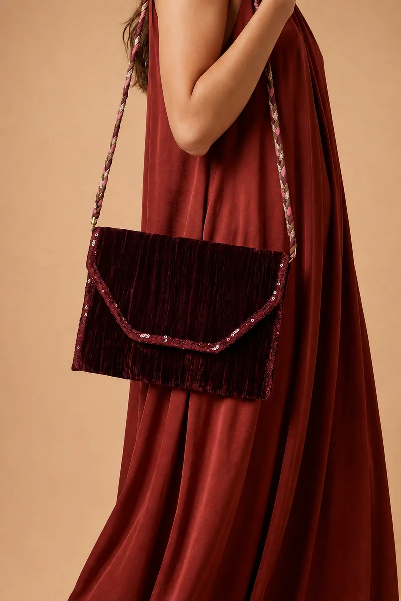 CARTERA MUSE BURDEOS
