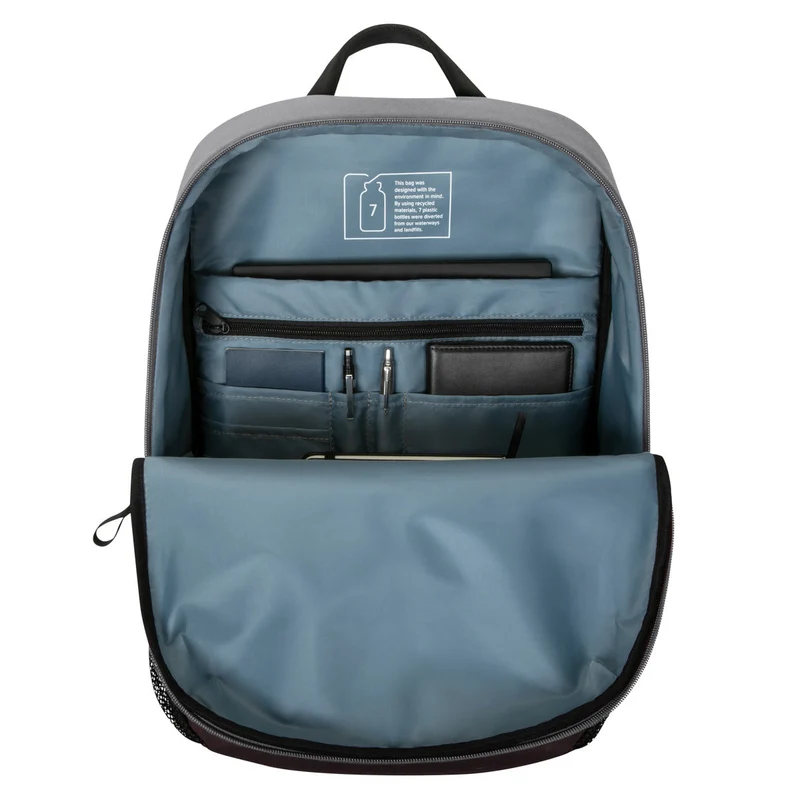 Mochila Sagano™ EcoSmart® Campus de 16" - Negra/Gris