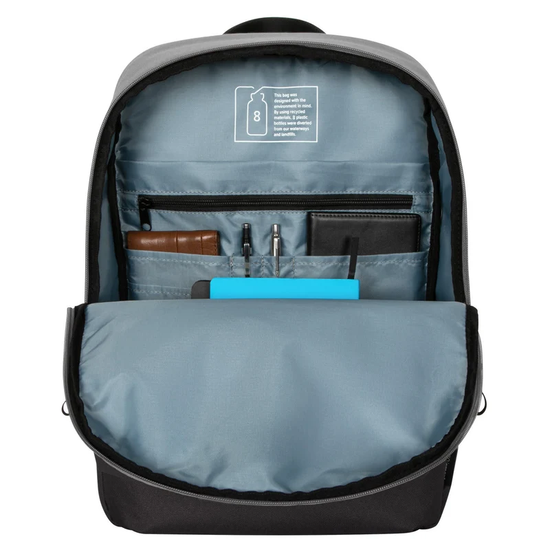Mochila Sagano™ EcoSmart® de 16" - Negro/Gris